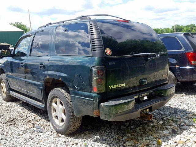 1GKEK63U41J163851 - 2001 GMC DENALI GREEN photo 3