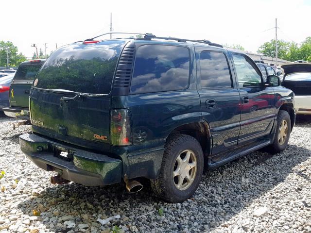 1GKEK63U41J163851 - 2001 GMC DENALI GREEN photo 4