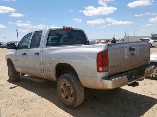 3D7KS28C65G743574 - 2005 DODGE RAM 2500 S SILVER photo 3