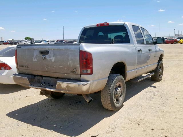 3D7KS28C65G743574 - 2005 DODGE RAM 2500 S SILVER photo 4