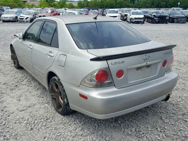 JTHBD182810031330 - 2001 LEXUS IS 300 SILVER photo 3