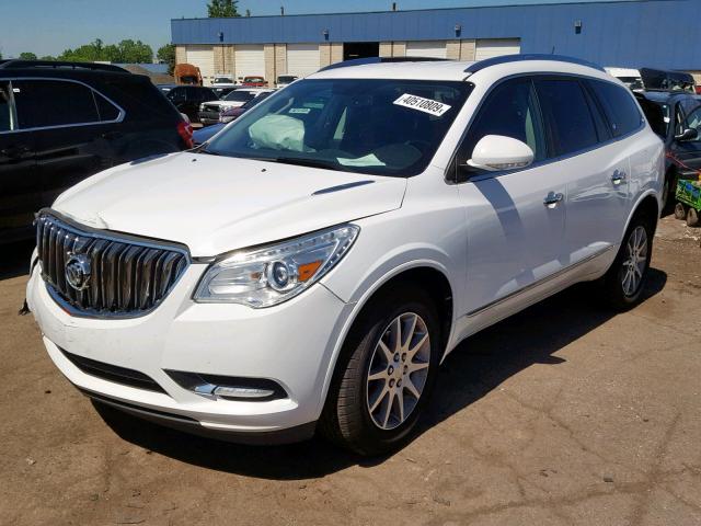 5GAKRBKD5GJ336842 - 2016 BUICK ENCLAVE WHITE photo 2