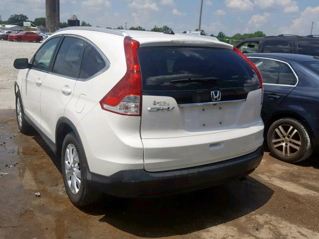 5J6RM3H7XEL016222 - 2014 HONDA CR-V EXL WHITE photo 3