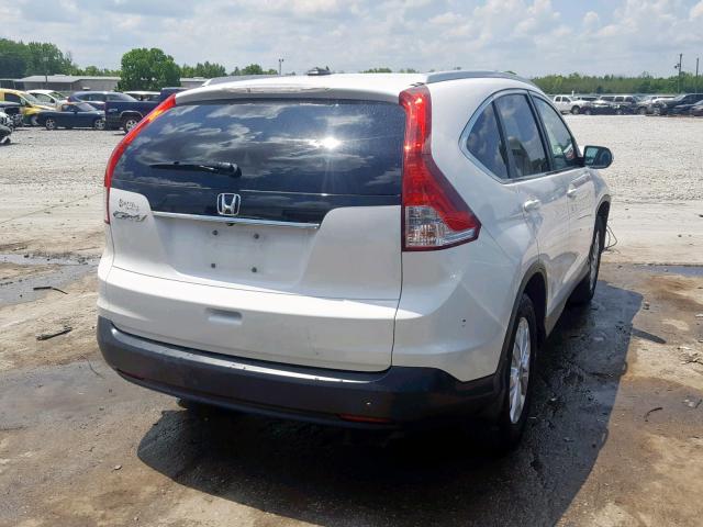 5J6RM3H7XEL016222 - 2014 HONDA CR-V EXL WHITE photo 4