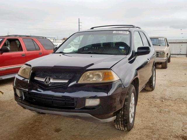 2HNYD18606H549640 - 2006 ACURA MDX TOURIN BLACK photo 2