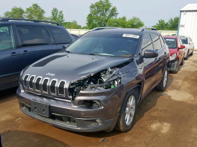 1C4PJLCB6GW284008 - 2016 JEEP CHEROKEE L GRAY photo 2