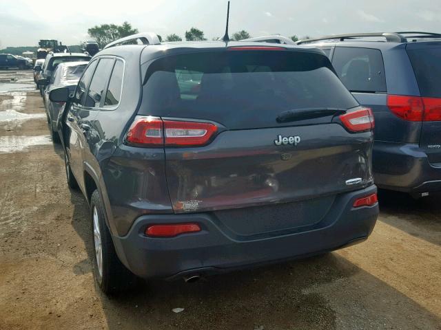 1C4PJLCB6GW284008 - 2016 JEEP CHEROKEE L GRAY photo 3