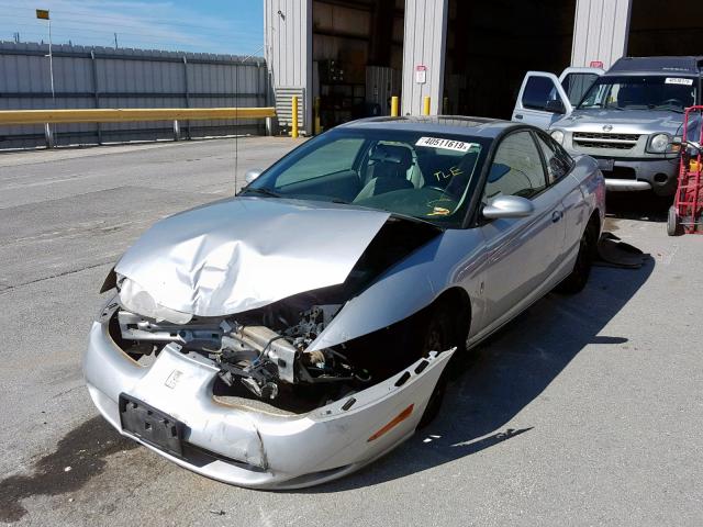 1G8ZY12762Z202866 - 2002 SATURN SC2 SILVER photo 2