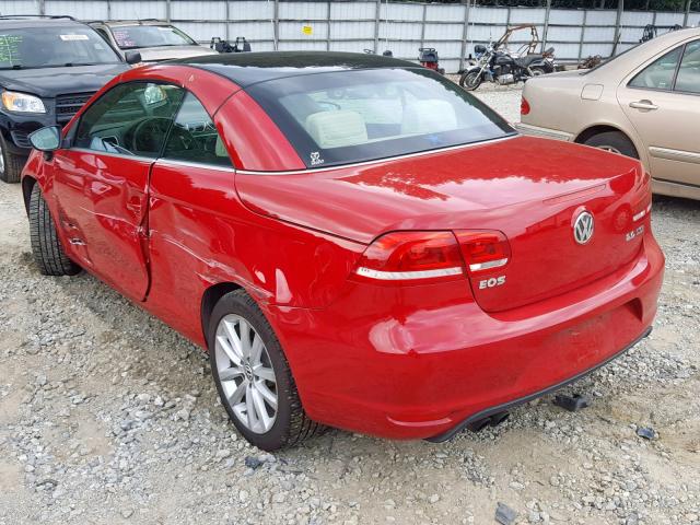 WVWBW8AH9EV001281 - 2014 VOLKSWAGEN EOS KOMFOR RED photo 3