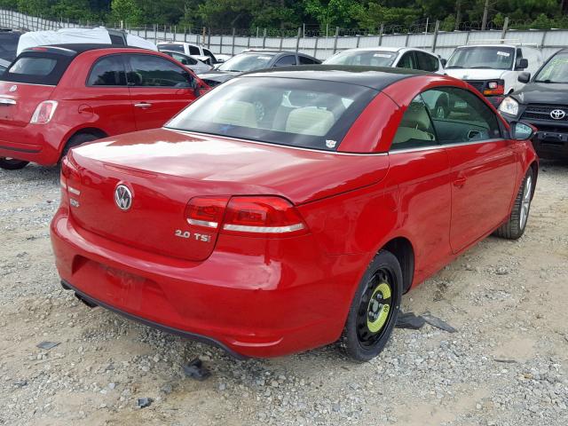 WVWBW8AH9EV001281 - 2014 VOLKSWAGEN EOS KOMFOR RED photo 4