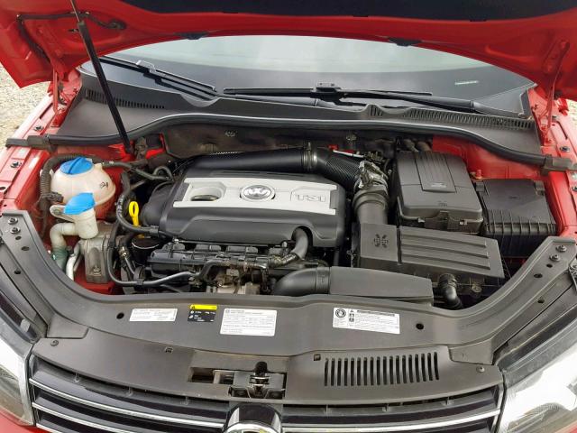 WVWBW8AH9EV001281 - 2014 VOLKSWAGEN EOS KOMFOR RED photo 7