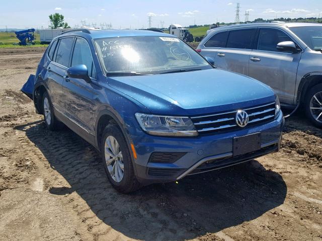 3VV2B7AX2JM167578 - 2018 VOLKSWAGEN TIGUAN SE BLUE photo 1