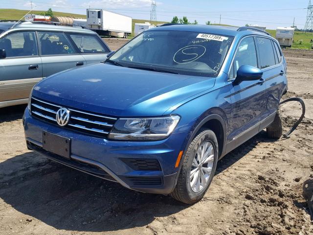 3VV2B7AX2JM167578 - 2018 VOLKSWAGEN TIGUAN SE BLUE photo 2