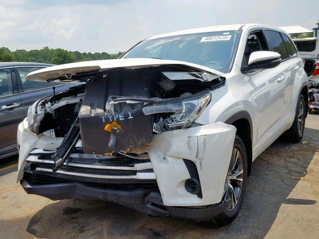 5TDBZRFH7JS800180 - 2018 TOYOTA HIGHLANDER WHITE photo 2