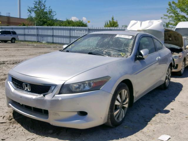 1HGCS12879A800299 - 2009 HONDA ACCORD EXL SILVER photo 2