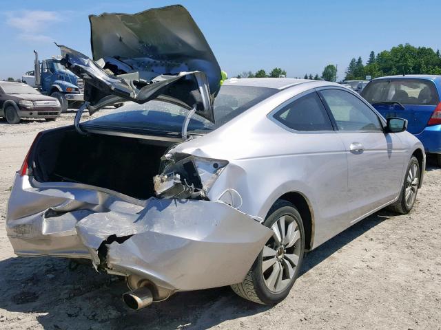 1HGCS12879A800299 - 2009 HONDA ACCORD EXL SILVER photo 4