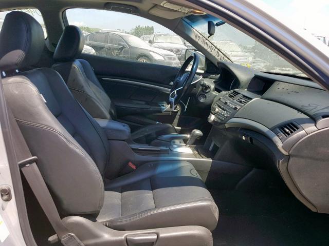 1HGCS12879A800299 - 2009 HONDA ACCORD EXL SILVER photo 5