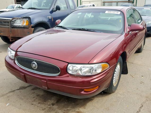 1G4HR54K0YU238335 - 2000 BUICK LESABRE LI RED photo 2