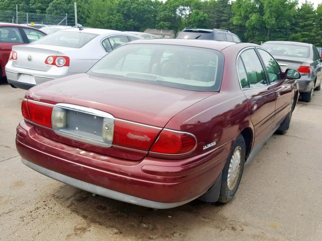 1G4HR54K0YU238335 - 2000 BUICK LESABRE LI RED photo 4