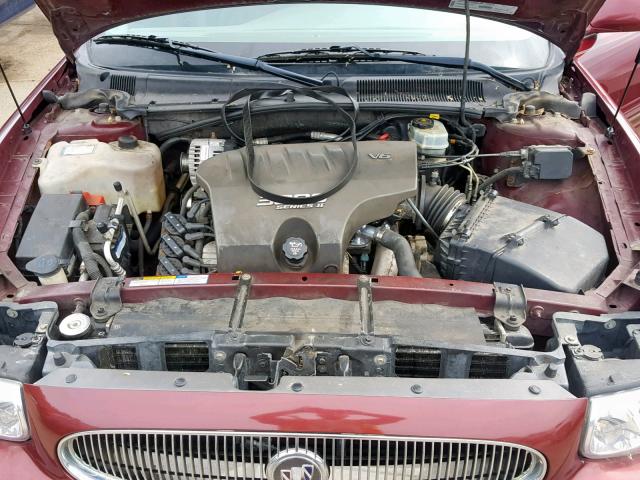 1G4HR54K0YU238335 - 2000 BUICK LESABRE LI RED photo 7