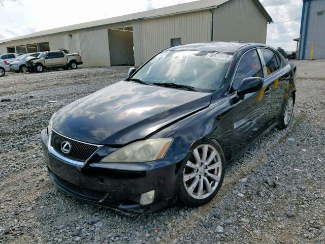 JTHCK262775010872 - 2007 LEXUS IS 250 BLACK photo 2