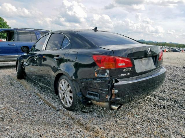 JTHCK262775010872 - 2007 LEXUS IS 250 BLACK photo 3