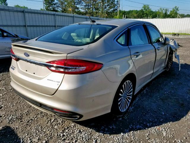 3FA6P0K90HR165842 - 2017 FORD FUSION TIT GOLD photo 4