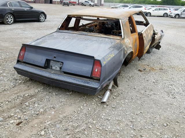 1G1AZ37G0ER103560 - 1984 CHEVROLET MONTE CARL GRAY photo 4