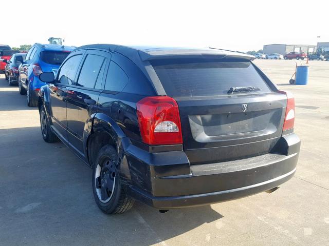 1B3HB28C28D536865 - 2008 DODGE CALIBER BLACK photo 3