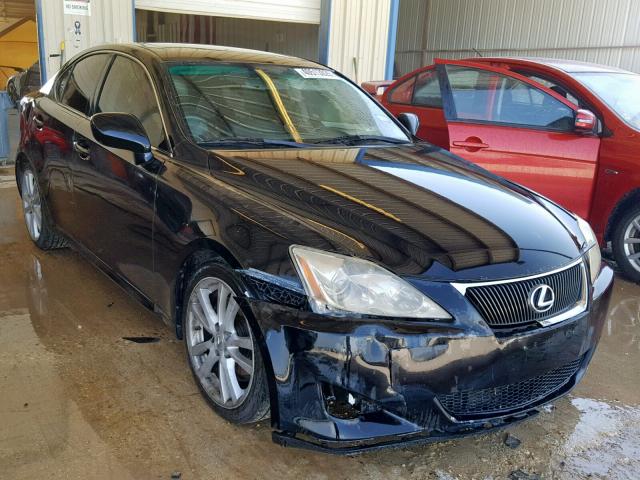 JTHBK262875037672 - 2007 LEXUS IS 250 BLACK photo 1