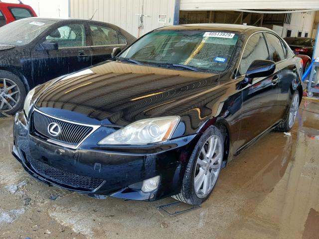 JTHBK262875037672 - 2007 LEXUS IS 250 BLACK photo 2