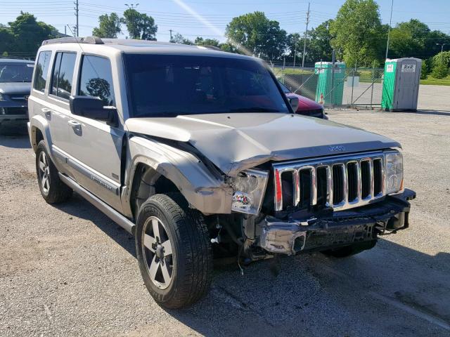 1J8HH48K98C177402 - 2008 JEEP COMMANDER SILVER photo 1