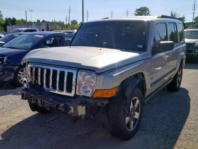 1J8HH48K98C177402 - 2008 JEEP COMMANDER SILVER photo 2