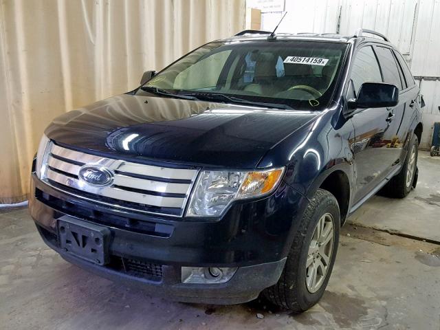 2FMDK48C58BA92133 - 2008 FORD EDGE SEL BLUE photo 2