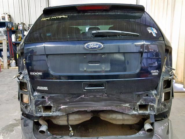 2FMDK48C58BA92133 - 2008 FORD EDGE SEL BLUE photo 9