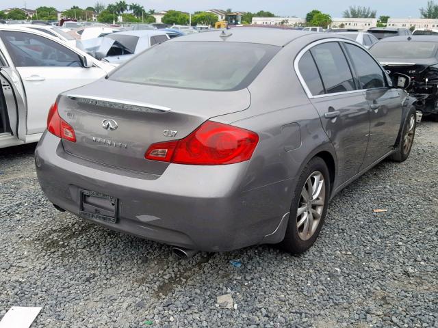 JNKCV61EX9M014682 - 2009 INFINITI G37 BASE GRAY photo 4