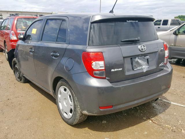 JTKKUPB49E1042344 - 2014 TOYOTA SCION XD GRAY photo 3