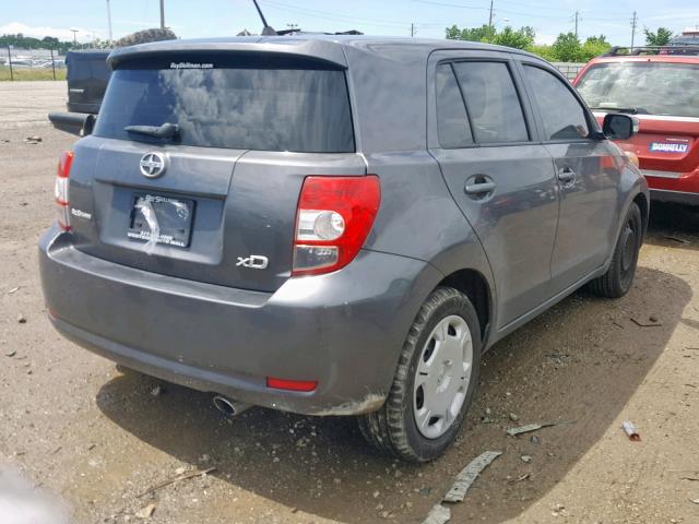 JTKKUPB49E1042344 - 2014 TOYOTA SCION XD GRAY photo 4