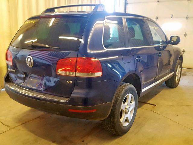 WVGLG77LX5D004988 - 2005 VOLKSWAGEN TOUAREG 3. BLUE photo 4