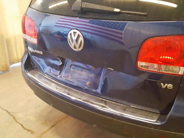 WVGLG77LX5D004988 - 2005 VOLKSWAGEN TOUAREG 3. BLUE photo 9