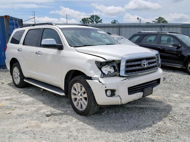 5TDDW5G1XDS091180 - 2013 TOYOTA SEQUOIA PL WHITE photo 1