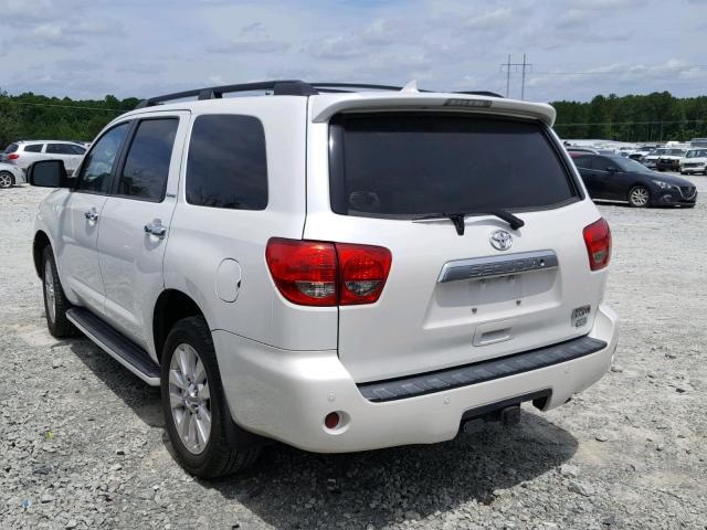 5TDDW5G1XDS091180 - 2013 TOYOTA SEQUOIA PL WHITE photo 3