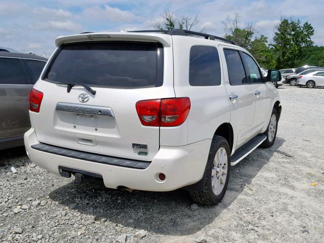 5TDDW5G1XDS091180 - 2013 TOYOTA SEQUOIA PL WHITE photo 4