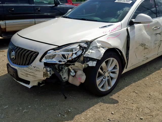 2G4GN5EX8E9248962 - 2014 BUICK REGAL PREM WHITE photo 9