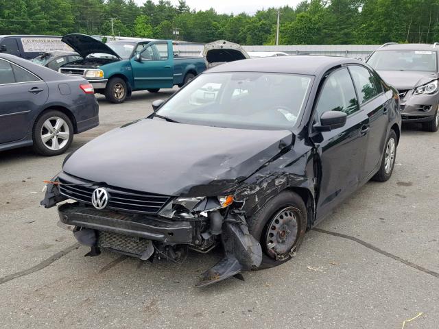 3VW2K7AJ6CM467862 - 2012 VOLKSWAGEN JETTA BASE BLACK photo 2