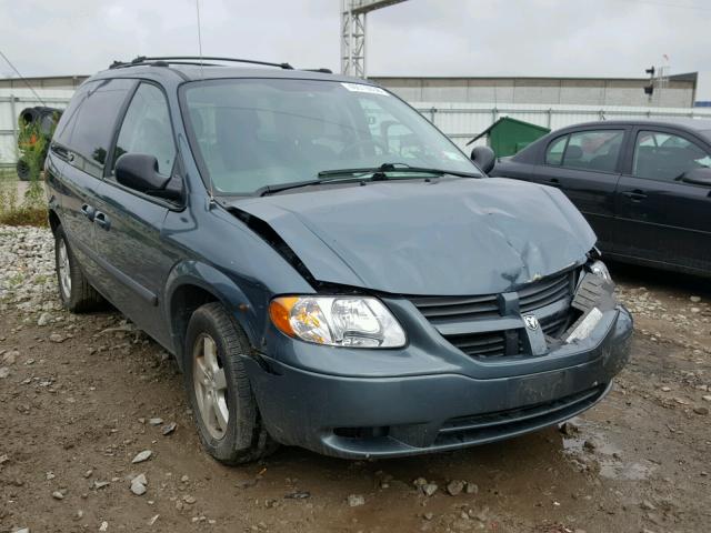 1D4GP45R45B406791 - 2005 DODGE CARAVAN SX TEAL photo 1