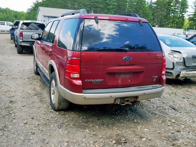 1FMZU74W15ZA06696 - 2005 FORD EXPLORER E MAROON photo 3