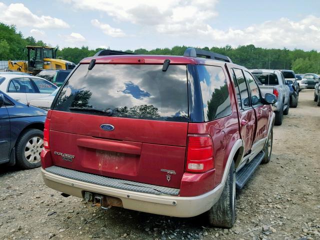 1FMZU74W15ZA06696 - 2005 FORD EXPLORER E MAROON photo 4