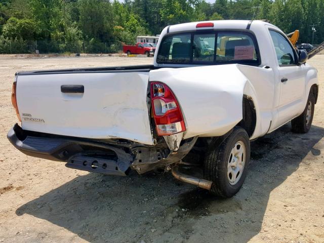 5TFNX4CN3CX014552 - 2012 TOYOTA TACOMA WHITE photo 4