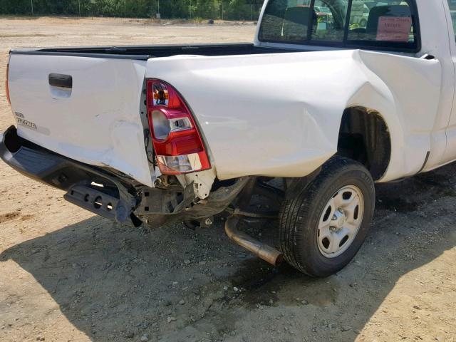 5TFNX4CN3CX014552 - 2012 TOYOTA TACOMA WHITE photo 9